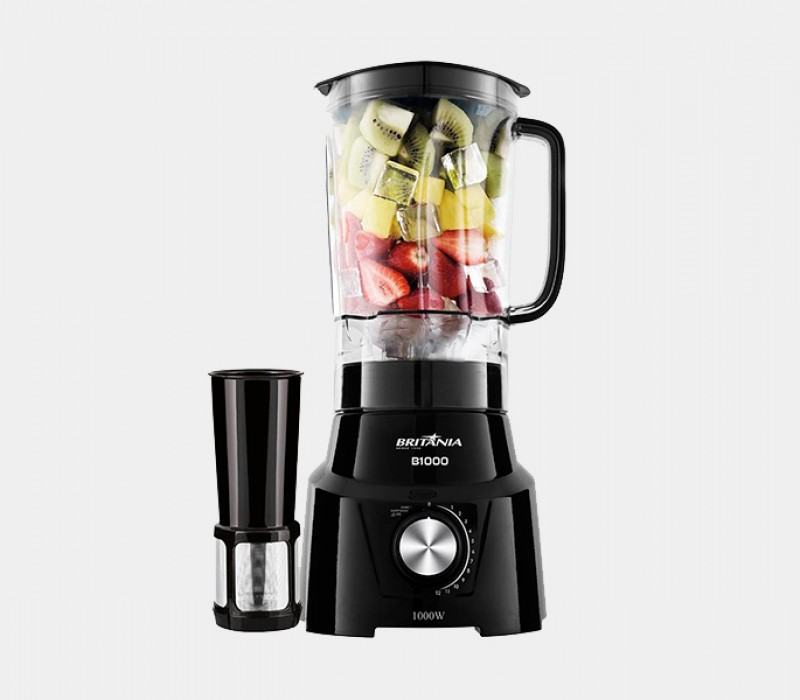 Liquidificador Britnia B1000 com 12 Velocidades e 1000W - Preto