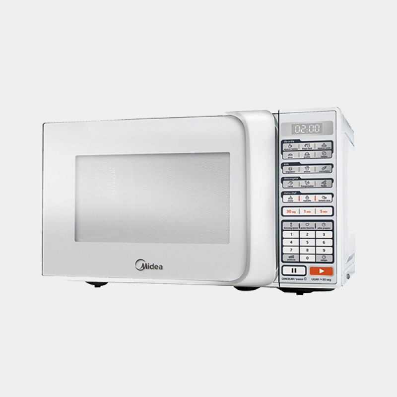 Forno de micro-ondas Midea MTAS2 com Display digital e Menu CHEF - 20 L